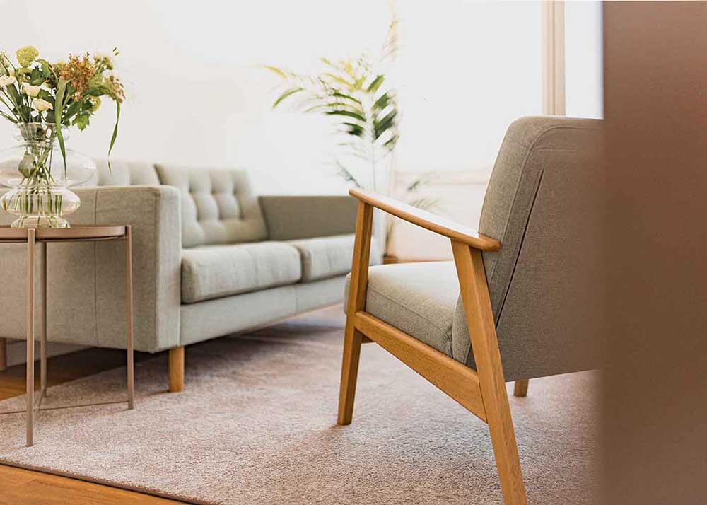 Raum der Paartherapie in der calm Ambulanz Düsseldorf